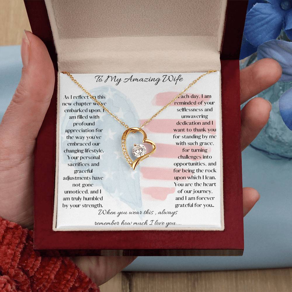 For my amazing military wife - the Forever Love Necklace