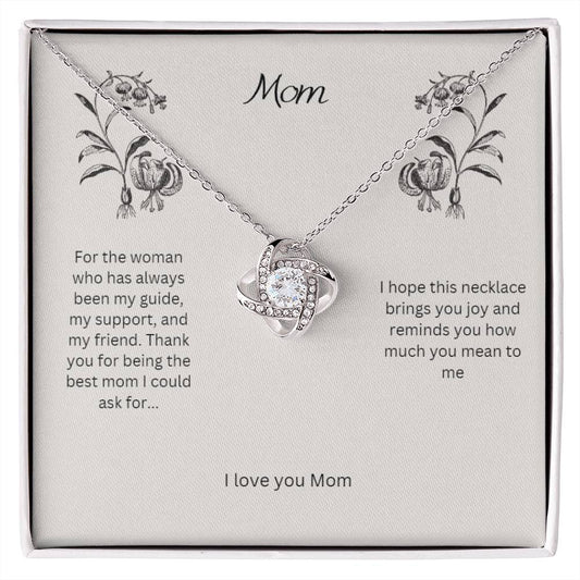 The Love Knot Necklace-Remind Mom how much she means to you