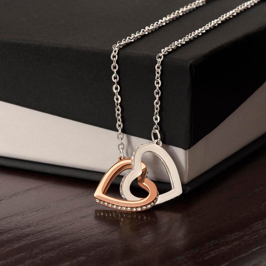 The Interlocking Hearts Necklace - A special way to say that you are connected by your heart