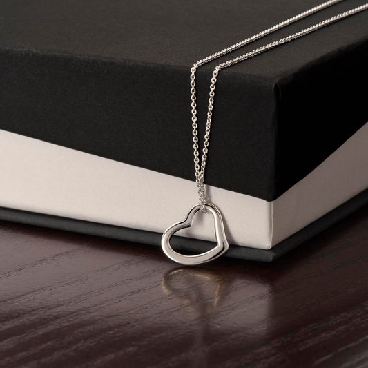 The Delicate Heart Necklace to remind her how much you love her!