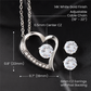 The heart necklace - from beginning to end, I love you, now and always