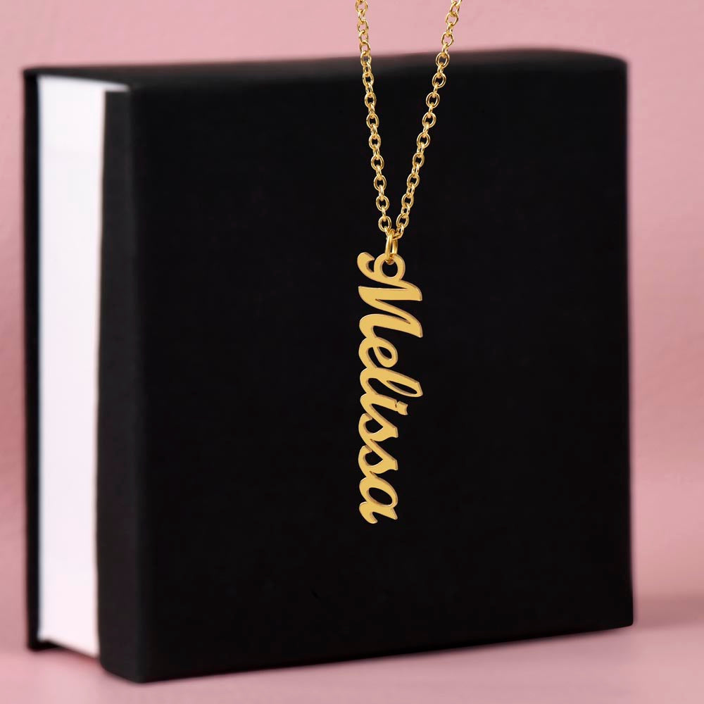 Vertical Name Necklace