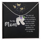 Baby Foot Birthstone Charm Necklace