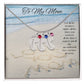 Mom's charm necklace - Baby Feet with Birthstones and Personalization