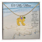 Mom's charm necklace - Baby Feet with Birthstones and Personalization