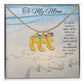 Mom's charm necklace - Baby Feet with Birthstones and Personalization