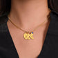 Mom's charm necklace - Baby Feet with Birthstones and Personalization