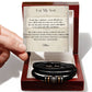 To my Son - Love you Forever Vegan Men's Bracelet