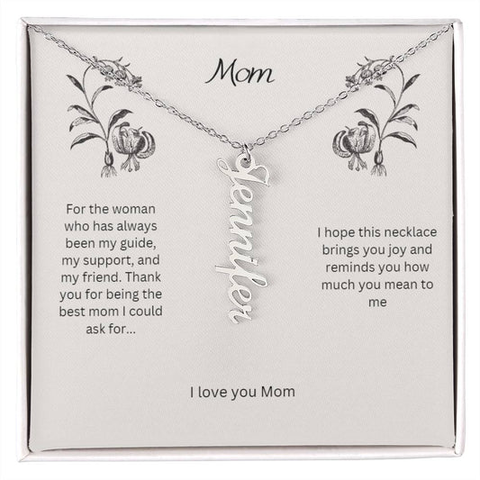The multiple name necklace for Mom