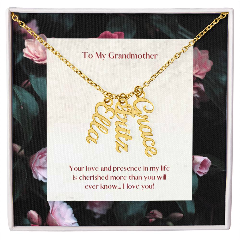 The multiple name necklace - perfect for Grandmothers