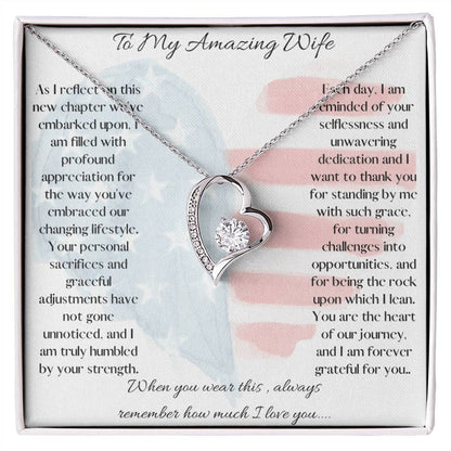 For my amazing military wife - the Forever Love Necklace